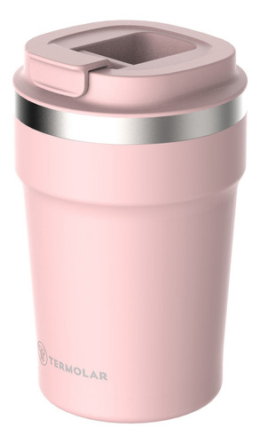 Vaso térmico Uniq Thermolar Pink Smooth de 380 ml