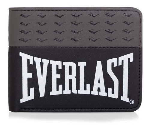 Billetera Everlast Hombre 26983 Negra Con Gris