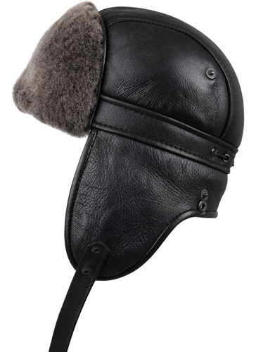 Ushanka Rusa Unisex De Piel De Oveja De Oveja De Oveja Zavel