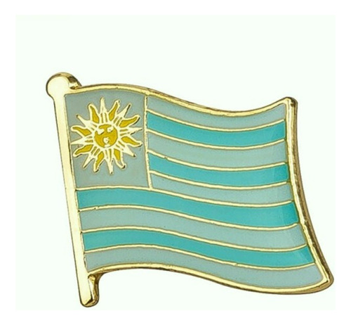 Pin Metalico Broche Bandera Uruguay Pasaporte Viaje Pais