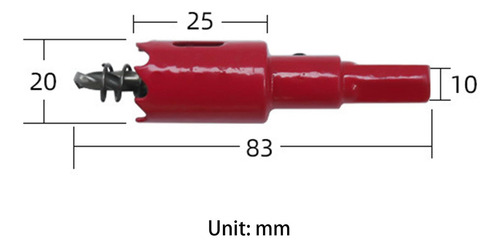 10 Piezas Broca Para Agujeros, Herramienta De 20mm