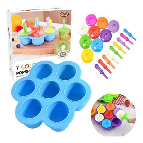 Moldes De Silicona Para Paletas, Mini Molde Para Paletas De