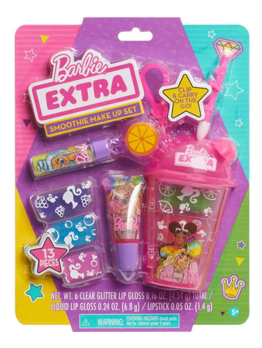 Set De Maquillaje Para Niña  Extra Batido Just Play Barbie