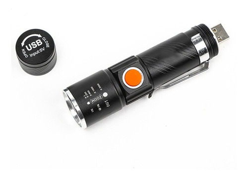 Linterna Led Recargable Usb Tecnolab Tl214 / Tecnocenter
