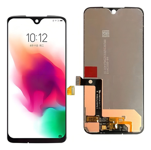 Tela Display Frontal Compatível Moto G7/g7 Plus S/a Cor Preto