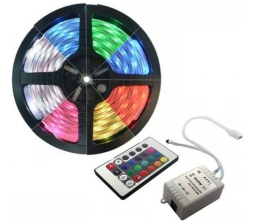 Fita De Led Dura Well Rgb 20w 5 Metros Com Fonte