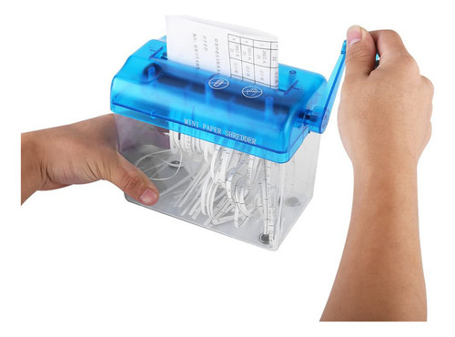 Trituradora Manual Portátil Para Cortar Pequeños Documentos