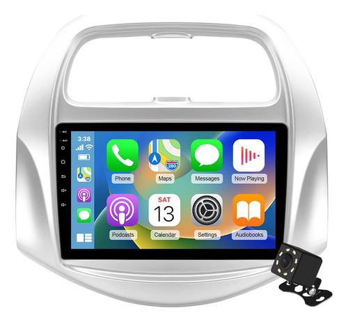 Estéreo 6+128g Carplay Para Chevrolet Beat 2017-2020 Gps Rds