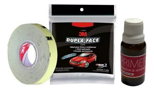 Fita Dupla Face 5369 Automotiva 12mmx20m Original 3m+ Primer