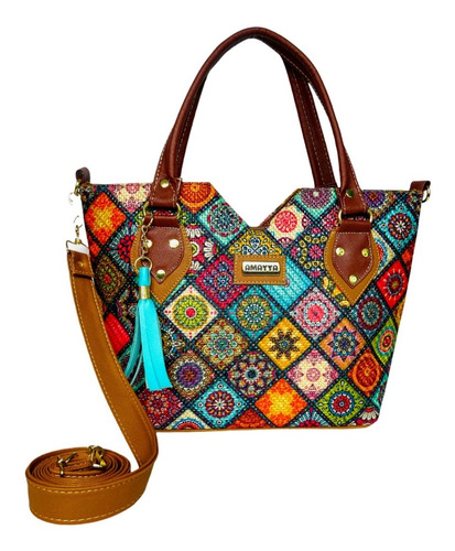 Bolsos Artesanal Yute Premium Amayya Modelo Sandy Bambu