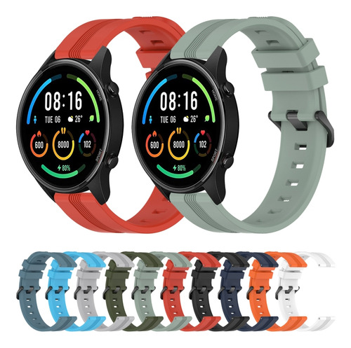 Correa De Reloj De Silicona Negra Para Xiaomi Mi Watch Sport