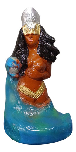 Imagen Artesanal Iemanya Yemanya Con Ola 25cm Altura