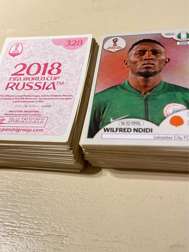 Figuritas Mundial Russia 2018 Lote X 25 Unidades