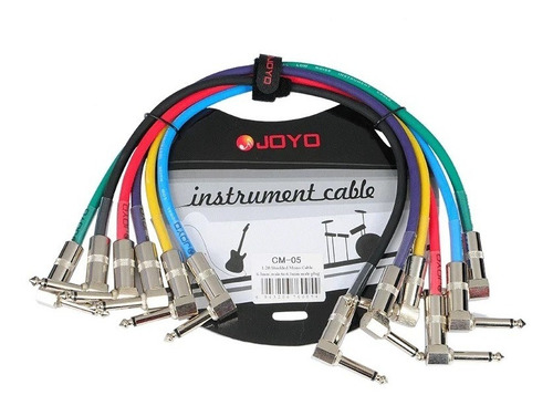 Joyo 6 Pack Patch Cables Para Pedales 1.2 Ft - 36cms
