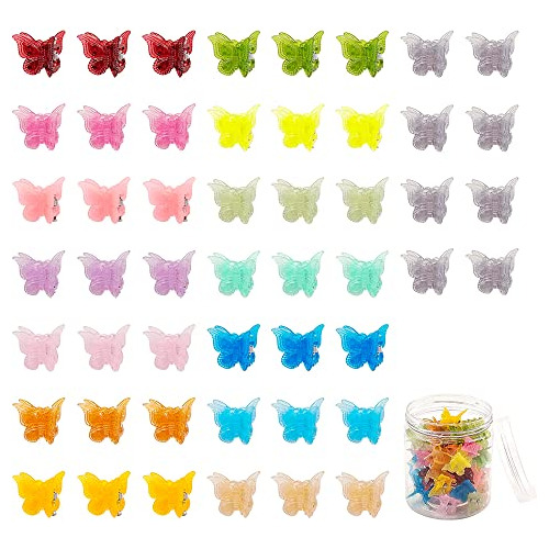 100 Paquetes Surtidos Color Mariposa Clips De Pelo, Xs8tz