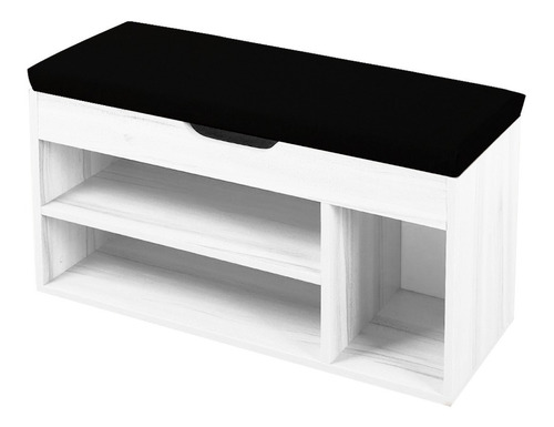 Armario Zapatero Dei Compartimiento Puff Mueble Deco Blanco