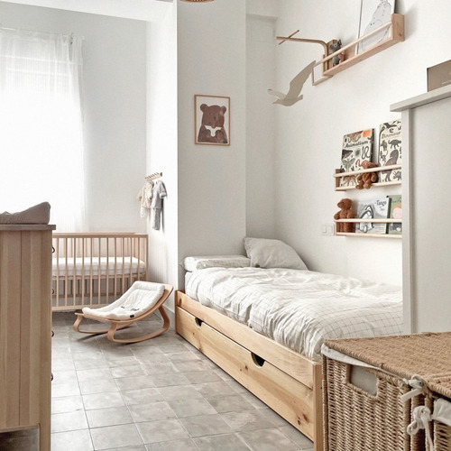 Imagen 1 de 3 de Cama Con Nido Madera Natural 80 X 190 Ref: Bose Con Nido