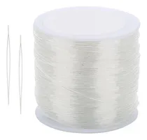 Comprar 2 Hilo De Abalorios Transparente Elástico Rollo De Hilo