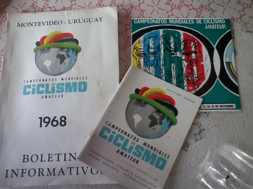 Libro Oficial Campeonato Mundial Ciclismo Uruguay 1968+2 Fol