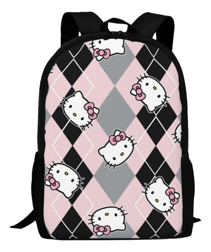 Fenti Mochila Gato Dibujo Animado 17  Gran Capacidad Casual