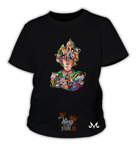 Polera De Niño, Majin Vegeta, Vegeta Malvado, Dragon Ball