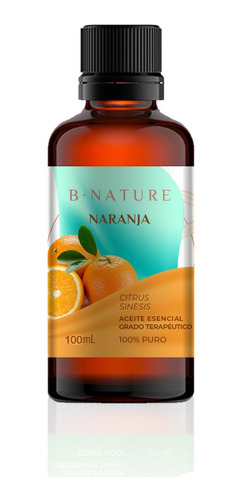 Aceite Esencial De Naranja Dulce 100 Ml Bnature