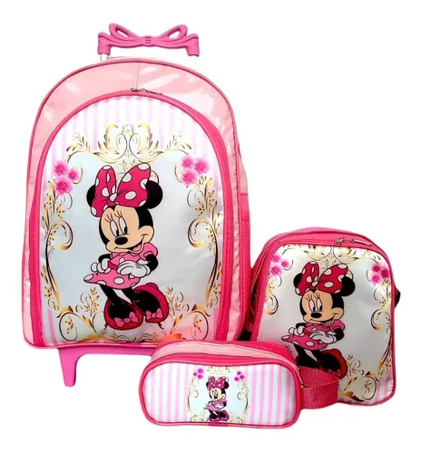 Kit Lancheira Infantil Minnie Completo 8 Peças  (14885/6190/13362/13365/5846/6307) - Meli Comércio