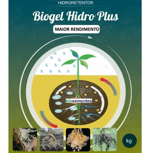 Biogel Aqua Plus Para Plantio Biosementes 1kg - Hidrogel