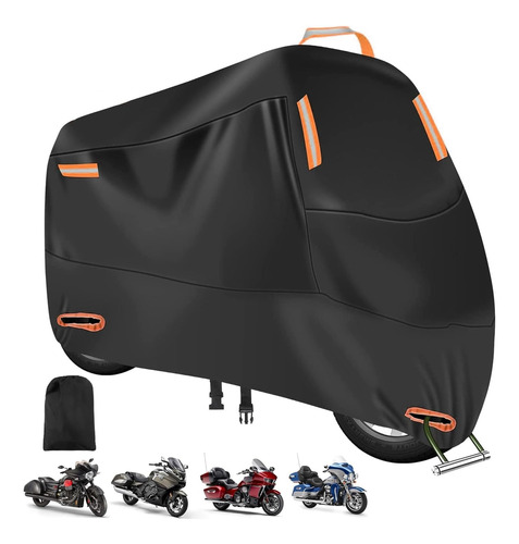 Cubre Moto Grueso Cubierta Impermeable Para Moto Upf50+ Xl