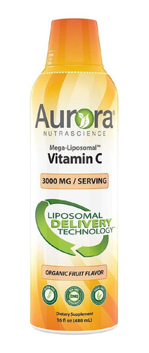 Aurora Nutrascience, Vitamina C Mega-liposomal, 3.000 Mg Por