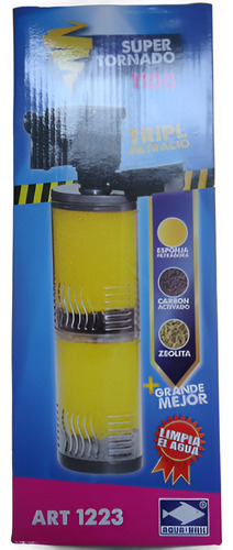 Filtro Supertornado 1100l/h Triple Filtración 200-350l Msi