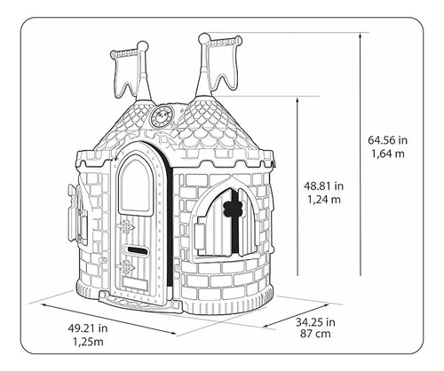 Gran Castillo Medieval Feber Exteriores Con Sonido Al Abrir