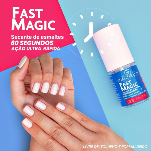 Fast Magic Secante Para Unhas Phállebeauty