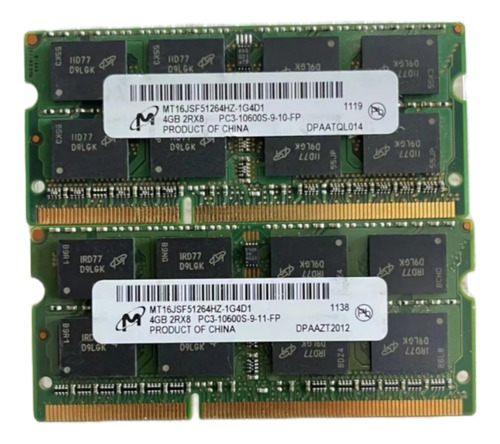 Laptop Memoria Ram 4gb Ddr3 So Dimm 1333mhz Samsung 1.5v
