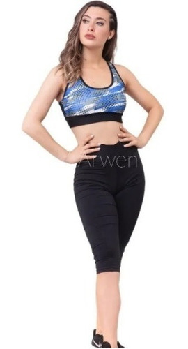 Imagen 2 de 10 de Top Lycra Deportivo Mujer Estampado T: 1 Al 5 , Art T290