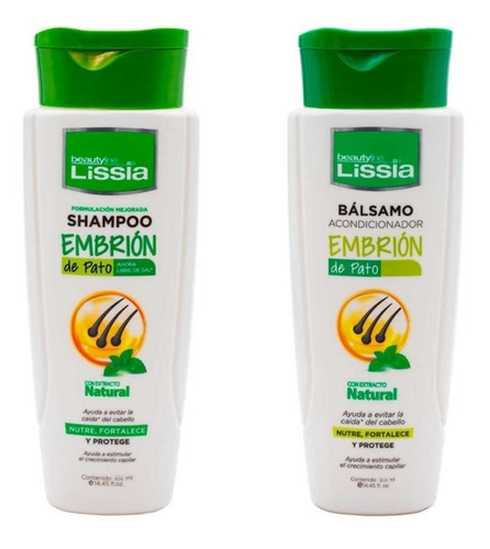 Shampoo Y Acondi Embrion D Pato - mL a $61