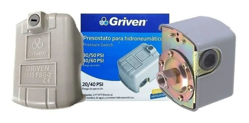 Presostato Para Hidroneumatico Griven 20-40 Psi 