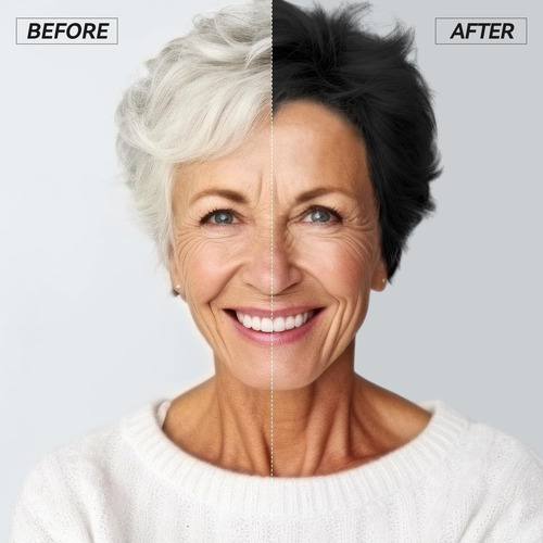 Champú Para Tinte De Cabello Negro Natural Solución Instantá