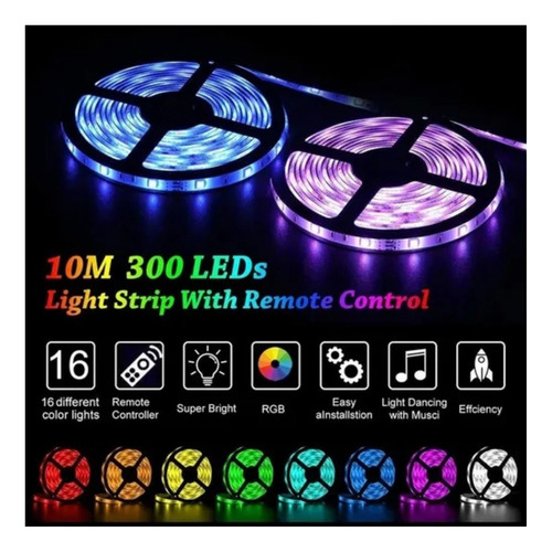 Tira De Luz 300 Led Rollo 5 Metros Exterior Ip67 Control App