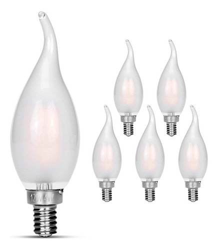Candelabra Led Bulbs 2700k 40w Equivalent Improve Flame Tip