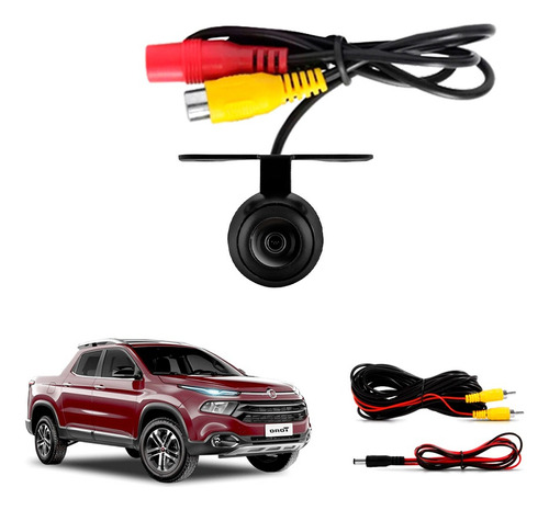 Camera De Ré Borboleta Hd Fiat Toro 2016 2017 2018 2019