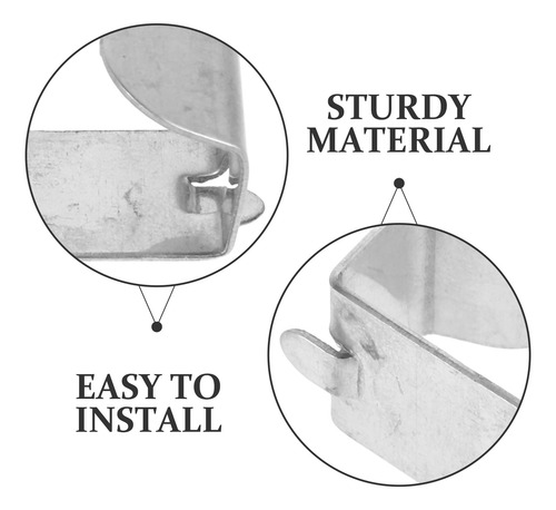 Clips De Soporte De Metal Para Estantes De Congelador, 4 Pie