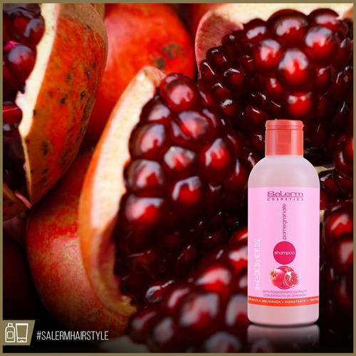 Salerm Shampoo Pomegranate 1000ml Rejuvenece Sin Parabenos