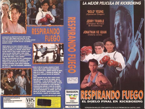 Respirando Fuego Vhs Bolo Yeung Breathing Fire 1991