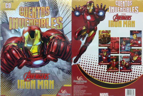 Iron Man Cuentos Invencibles - 8 Vol+  Cd+ Pizarra- Estuche