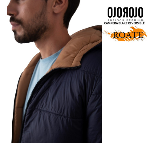 Campera Ojo Rojo Blake Reversible Hombre