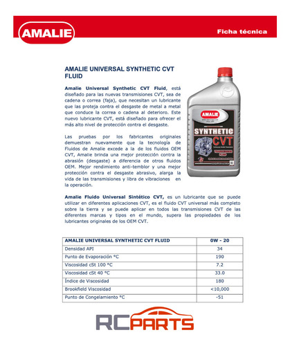 Aceite Transmision Cvt Honda Multimatic Fluid Sintético