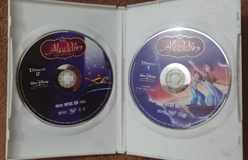 Aladdin Pelicula Animada De Disney En 2 Dvds Original (Usado)