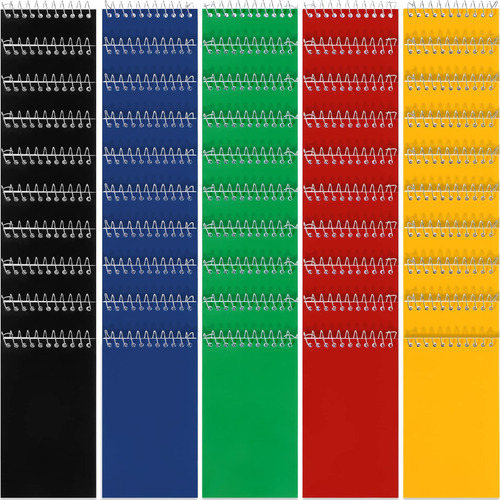 Bloc Nota 3 X 5  75 Hoja Cuaderno Espiral Superior Raya Mini