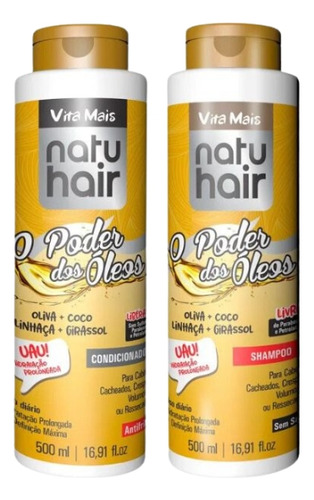 Kit Natuhair O Poder Dos Óleos Shampoo+cond